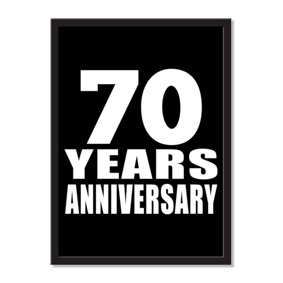 70 Years Anniversary - Portrait Frame Photo Tile