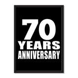 70 Years Anniversary - Portrait Frame Photo Tile