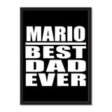 Mario Best Dad Ever - Portrait Frame Photo Tile