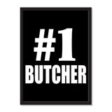 Number One #1 Butcher - Portrait Frame Photo Tile