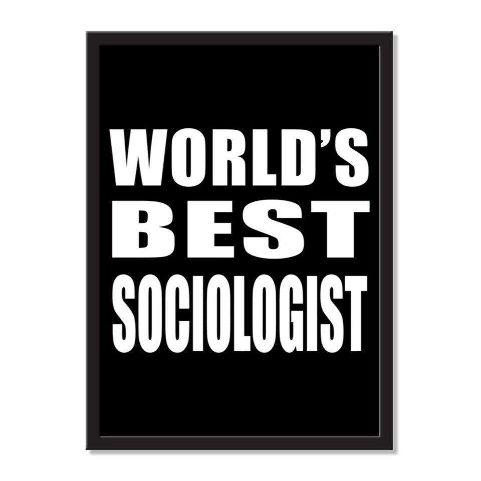 World's Best Sociologist - Portrait Frame Photo Tile