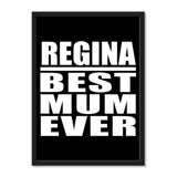 Regina Best Mum Ever - Portrait Frame Photo Tile