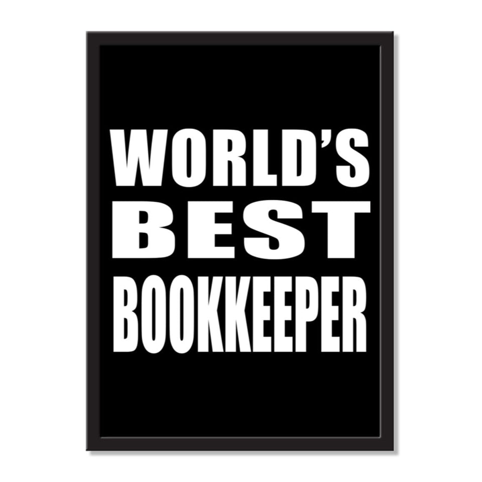 World's Best Bookkeeper - Portrait Frame Photo Tile