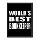 World's Best Bookkeeper - Portrait Frame Photo Tile