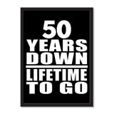50 Years Down Lifetime To Go - Portrait Frame Photo Tile
