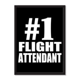 Number One #1 Flight Attendant - Portrait Frame Photo Tile