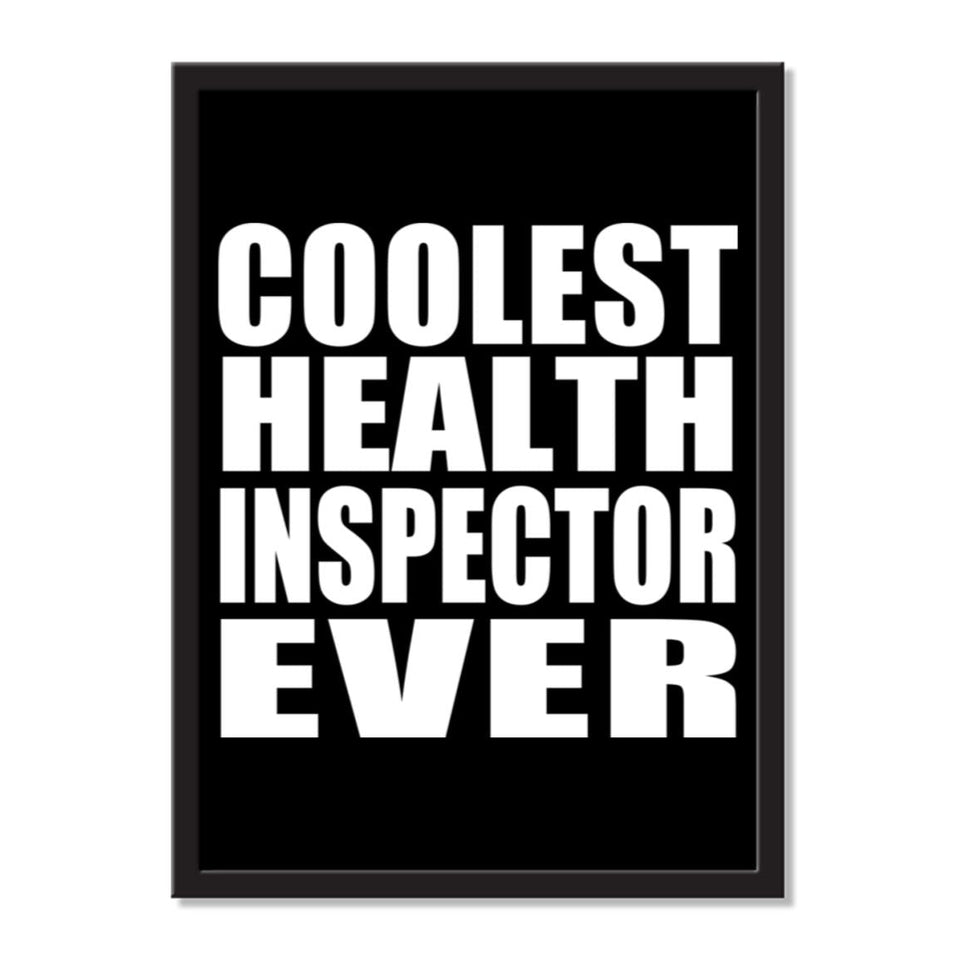 Coolest Health Inspector Ever - Portrait Frame Photo Tile