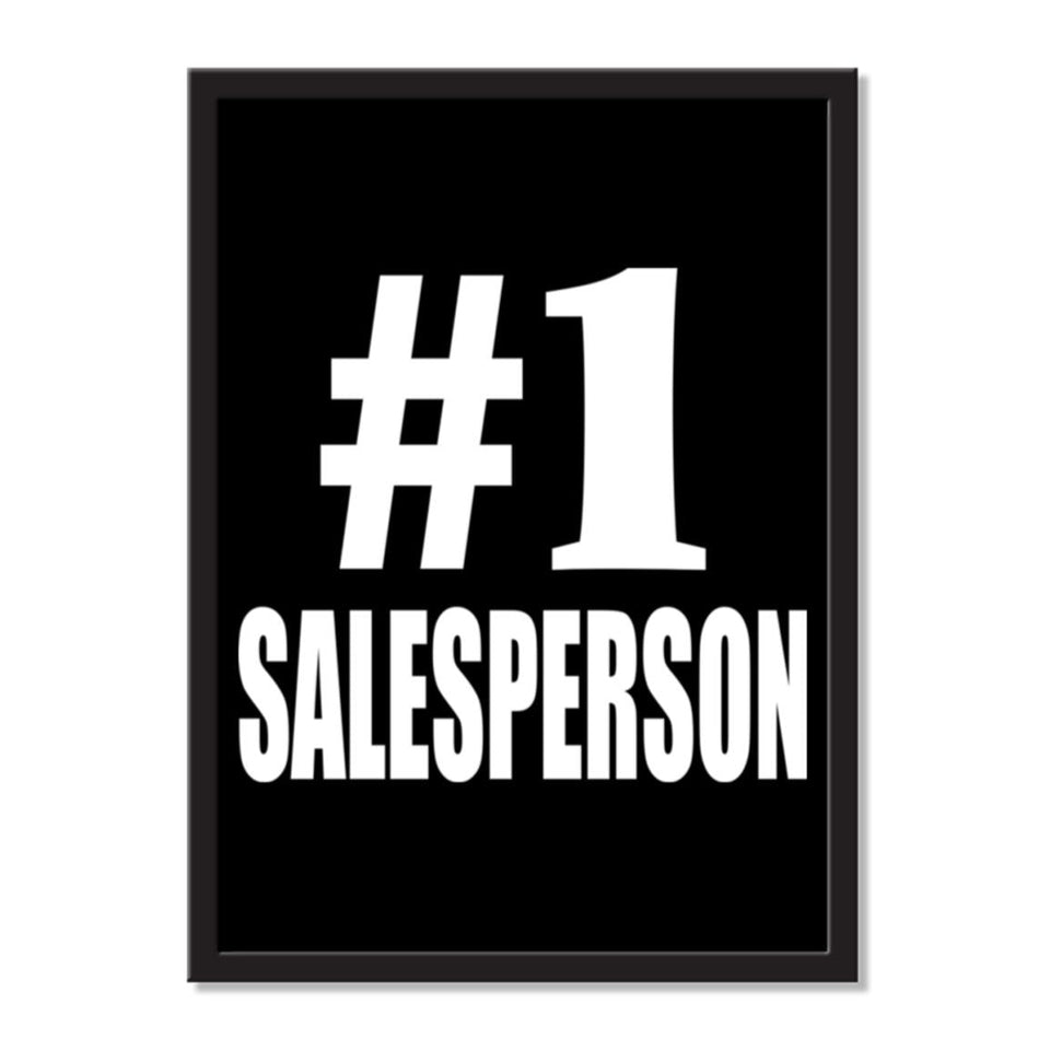 Number One #1 Salesperson - Portrait Frame Photo Tile