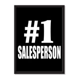 Number One #1 Salesperson - Portrait Frame Photo Tile