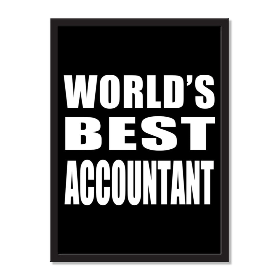 World's Best Accountant - Portrait Frame Photo Tile