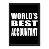 World's Best Accountant - Portrait Frame Photo Tile