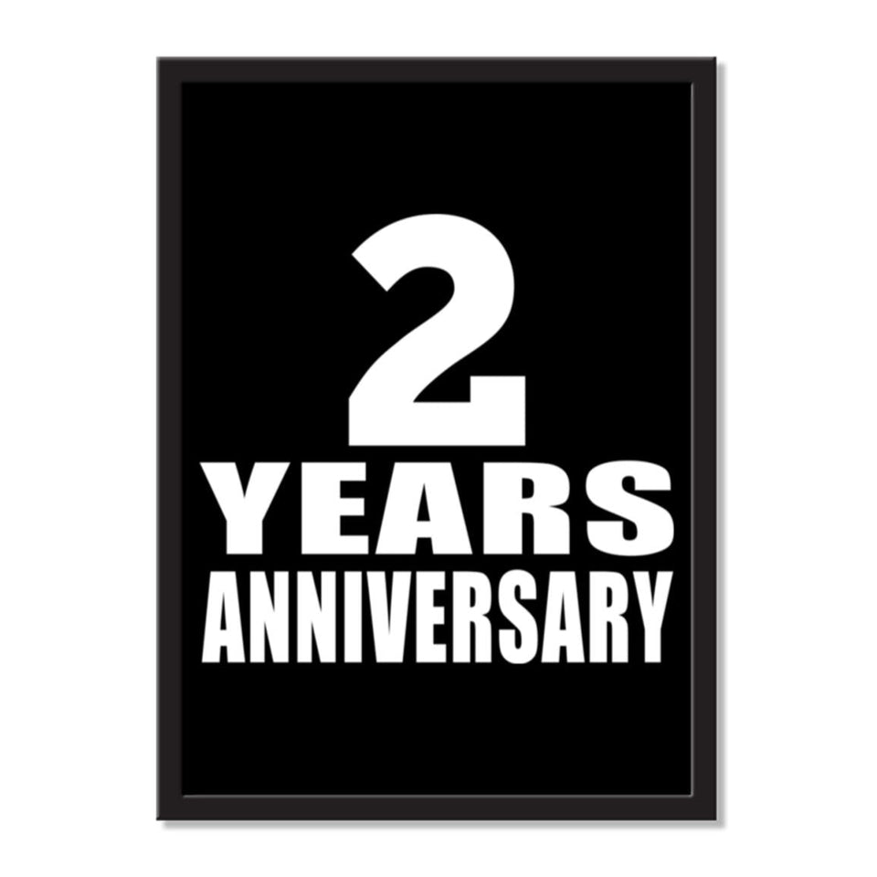2 Years Anniversary - Portrait Frame Photo Tile