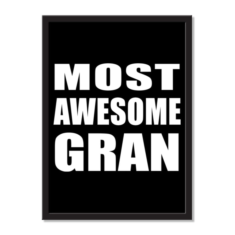 Most Awesome Gran - Portrait Frame Photo Tile