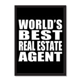 World's Best Real Estate Agent - Portrait Frame Photo Tile