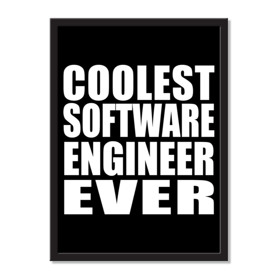 Coolest Software Engineer Ever - Portrait Frame Photo Tile