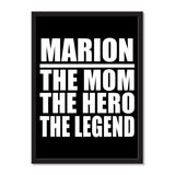 Marion The Mom The Hero The Legend - Portrait Frame Photo Tile