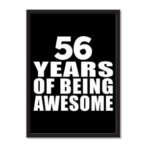 56 Years Of Being Awesome - Portrait Frame Photo Tile