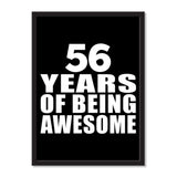 56 Years Of Being Awesome - Portrait Frame Photo Tile