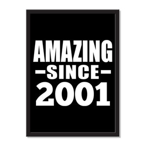 Amazing Since 2001 - Portrait Frame Photo Tile