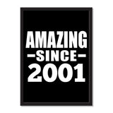 Amazing Since 2001 - Portrait Frame Photo Tile