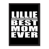 Lillie Best Mom Ever - Portrait Frame Photo Tile