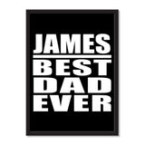 James Best Dad Ever - Portrait Frame Photo Tile
