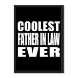Coolest Father In Law Ever - Portrait Frame Photo Tile
