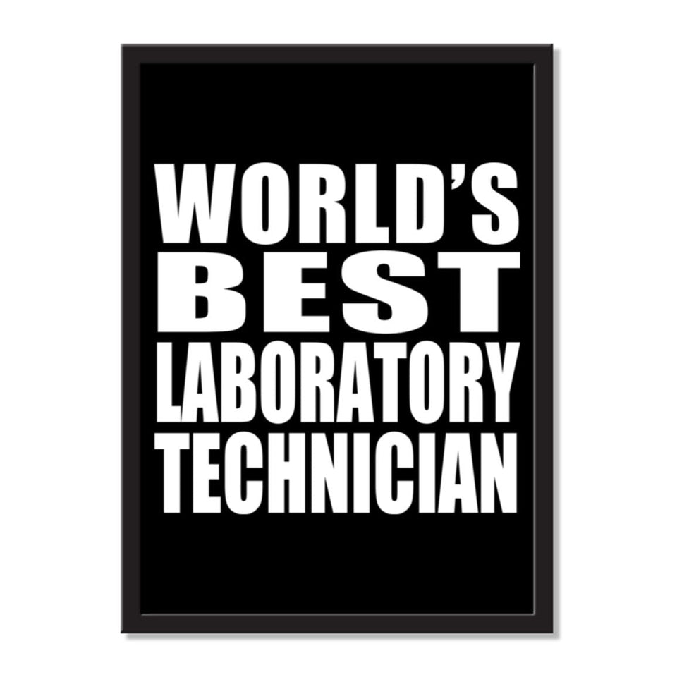World's Best Laboratory Technician - Portrait Frame Photo Tile