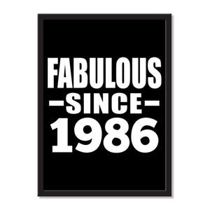 Fabulous Since 1986 - Portrait Frame Photo Tile