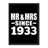 Mr & Mrs Since 1933 - Portrait Frame Photo Tile