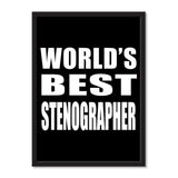 World's Best Stenographer - Portrait Frame Photo Tile