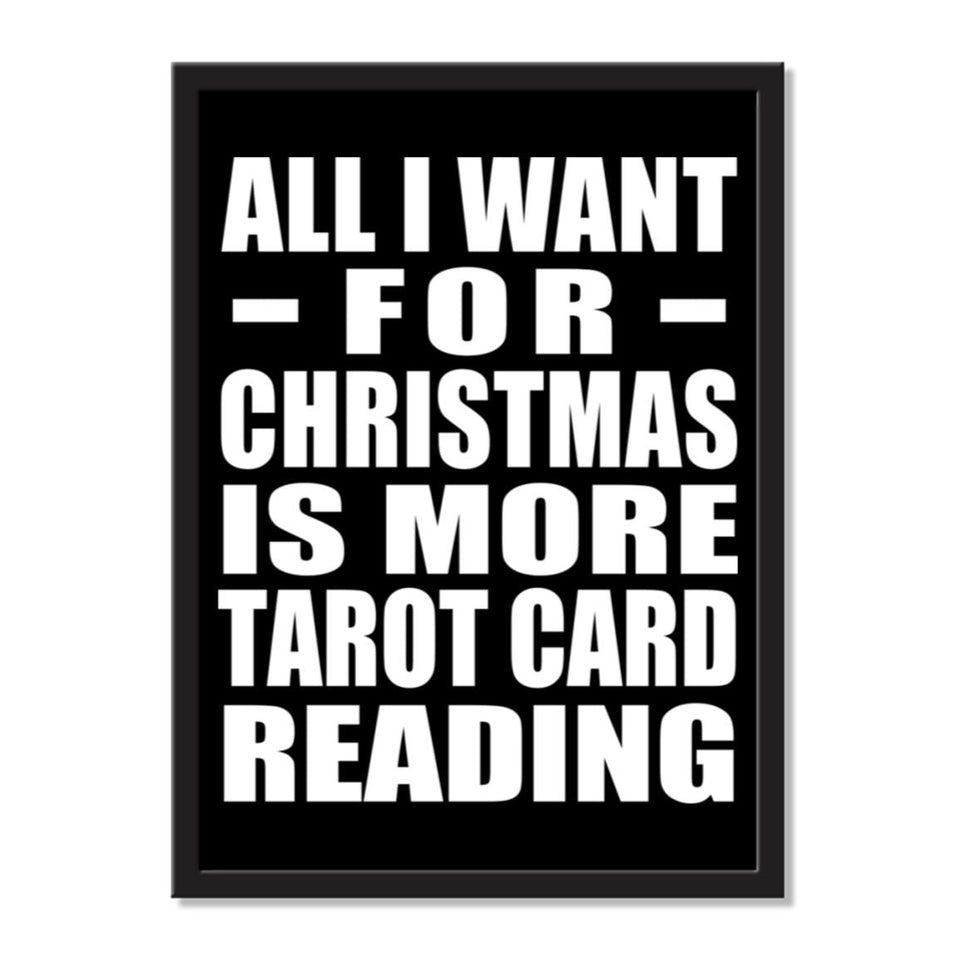 All I Want For Christmas Is More Tarot Card Reading - Portrait Frame Photo Tile
