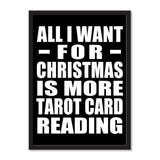 All I Want For Christmas Is More Tarot Card Reading - Portrait Frame Photo Tile