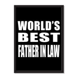 World's Best Father In Law - Portrait Frame Photo Tile