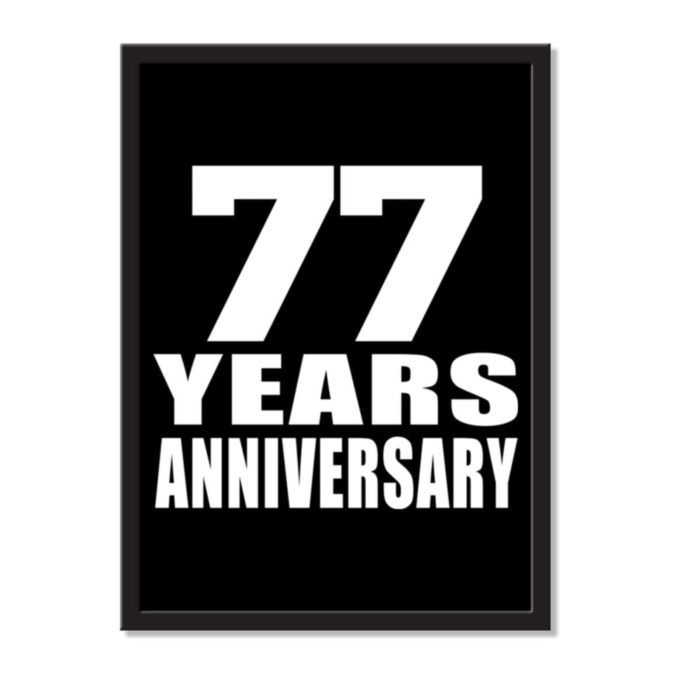 77 Years Anniversary - Portrait Frame Photo Tile