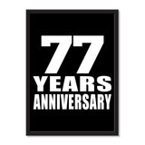 77 Years Anniversary - Portrait Frame Photo Tile