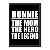 Bonnie The Mom The Hero The Legend - Portrait Frame Photo Tile