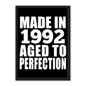 Made In 1992 Aged to Perfection - Portrait Frame Photo Tile