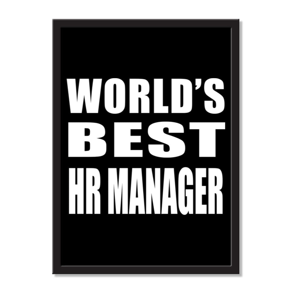 World's Best Hr Manager - Portrait Frame Photo Tile