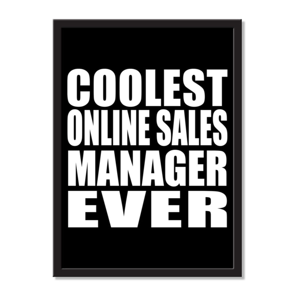 Coolest Online Sales Manager Ever - Portrait Frame Photo Tile