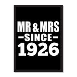Mr & Mrs Since 1926 - Portrait Frame Photo Tile