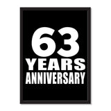 63 Years Anniversary - Portrait Frame Photo Tile