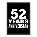 52 Years Anniversary - Portrait Frame Photo Tile