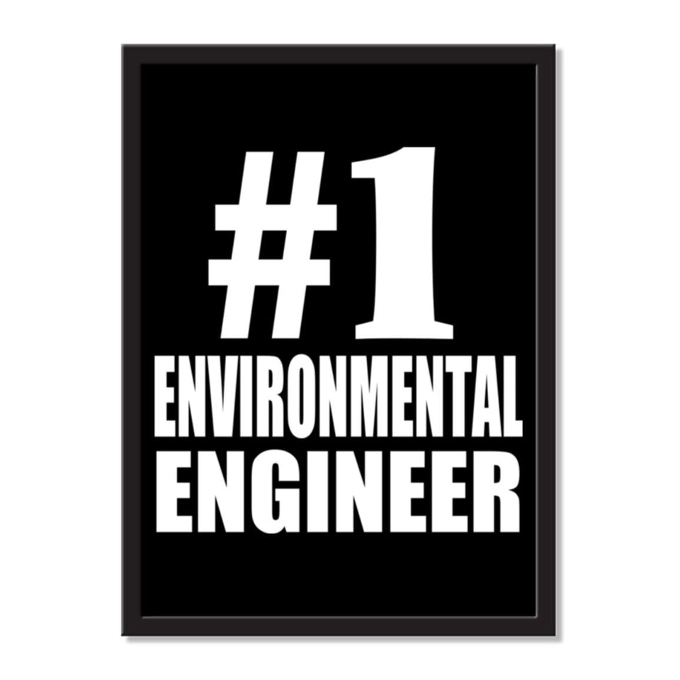Number One #1 Environmental Engineer - Portrait Frame Photo Tile