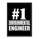 Number One #1 Environmental Engineer - Portrait Frame Photo Tile