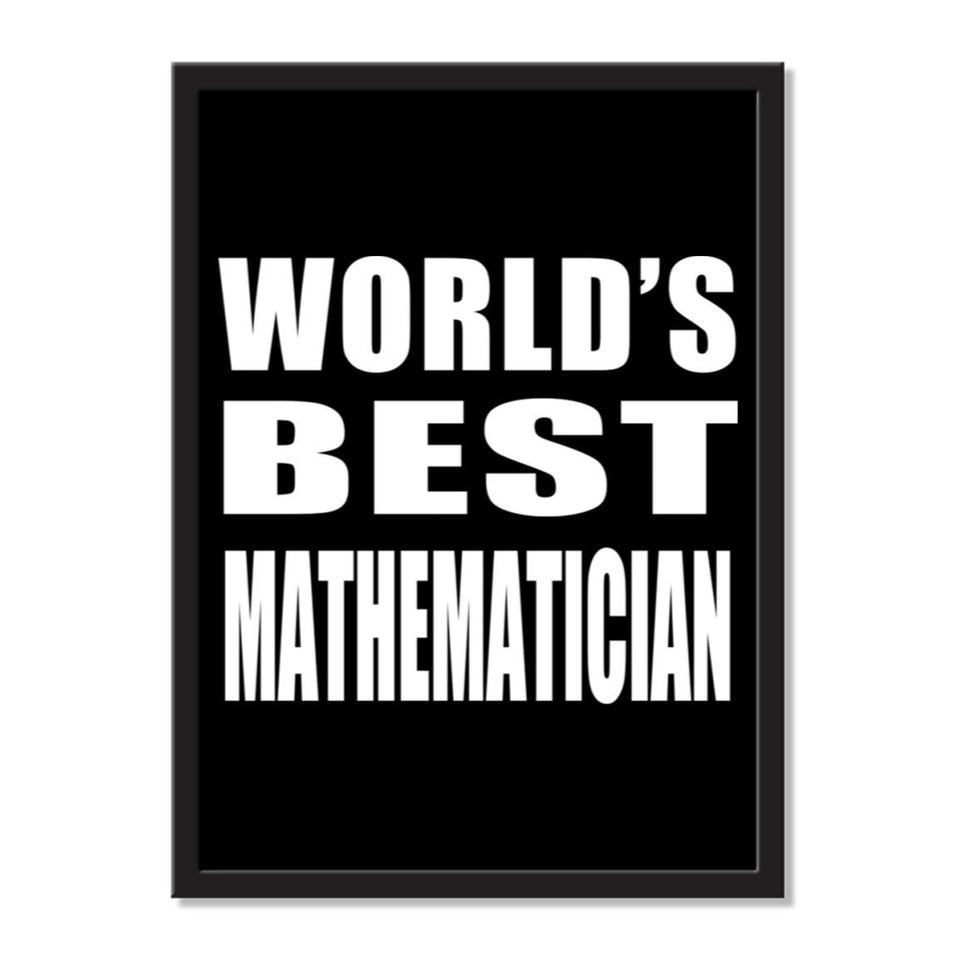 World's Best Mathematician - Portrait Frame Photo Tile