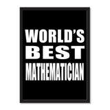 World's Best Mathematician - Portrait Frame Photo Tile
