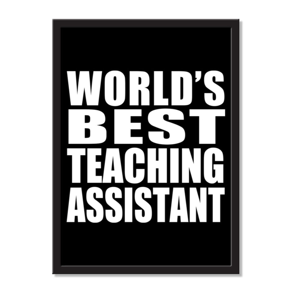 World's Best Teaching Assistant - Portrait Frame Photo Tile