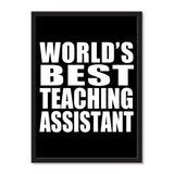 World's Best Teaching Assistant - Portrait Frame Photo Tile