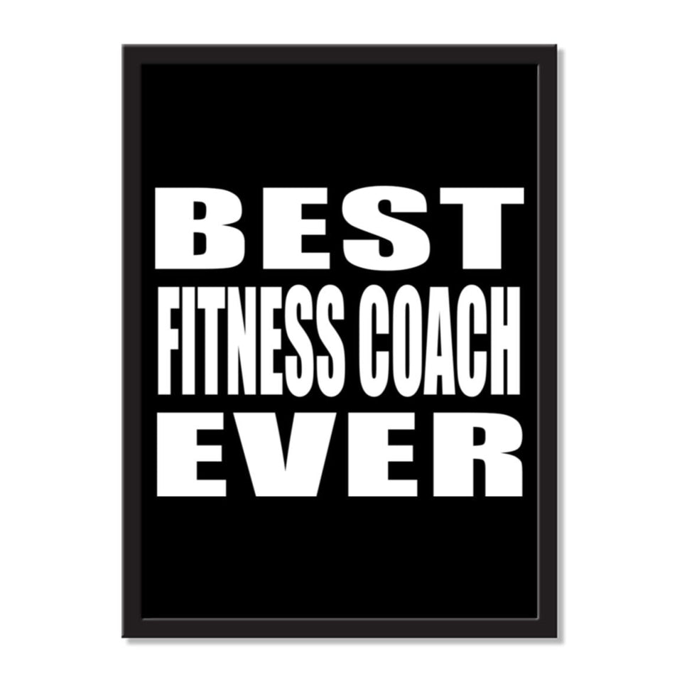 Best Fitness Coach Ever - Portrait Frame Photo Tile